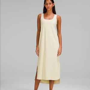 NWT Pima Cotton Open-Back Midi Dress